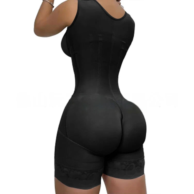 Front Zipper Mid Thigh Bodysuit
