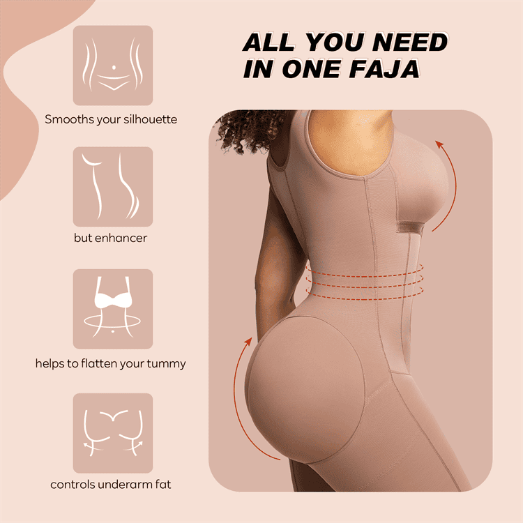 Full Body High Compression Hourglass Tummy Control Faja Stage 2 Shapewear
