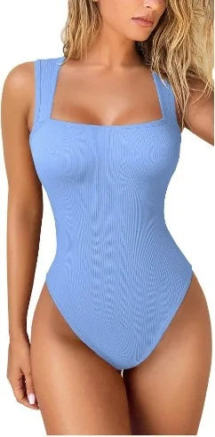 Tummy Control Ribbed Bodysuit