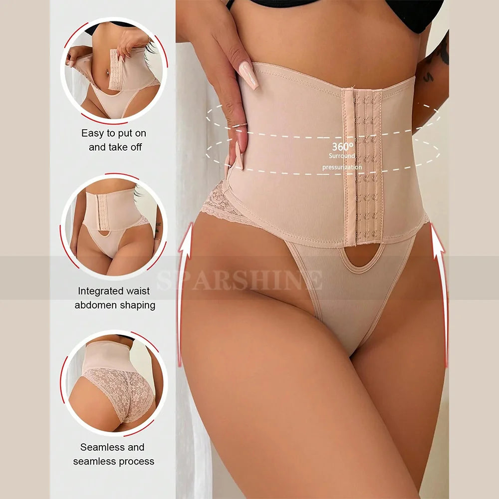 Tummy Control Front-Opening Panties