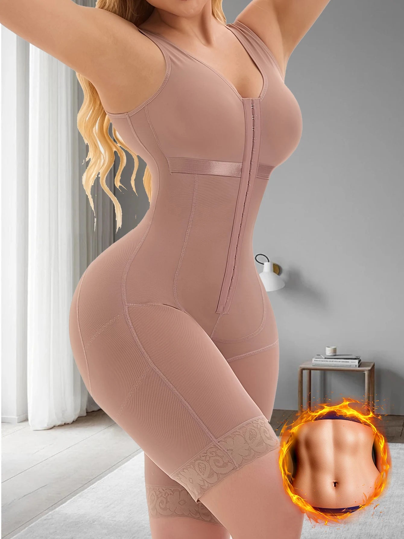 Full Body High Compression Hourglass Tummy Control Faja Stage 2 Shapewear