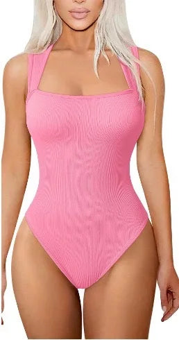 Tummy Control Ribbed Bodysuit